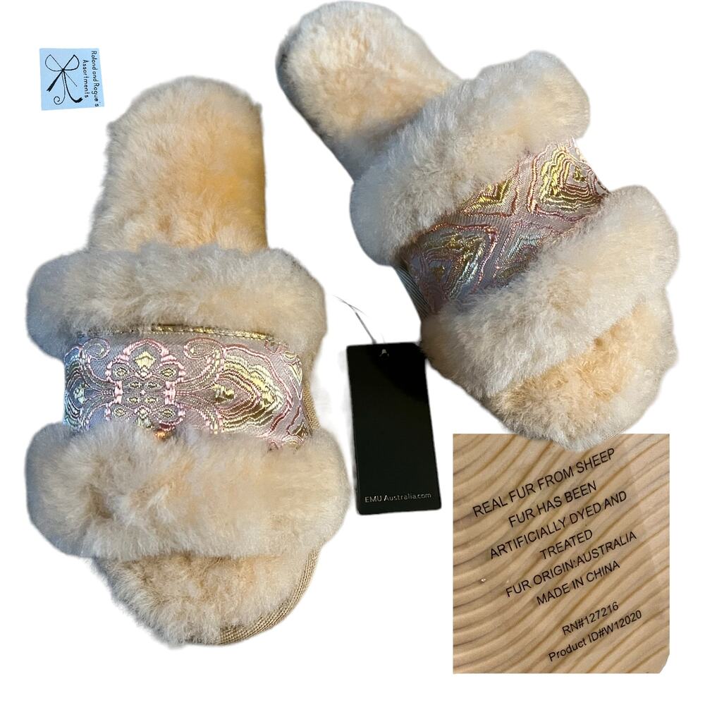 EMU Australia Wrenlette Paisley Slippers Sz 8